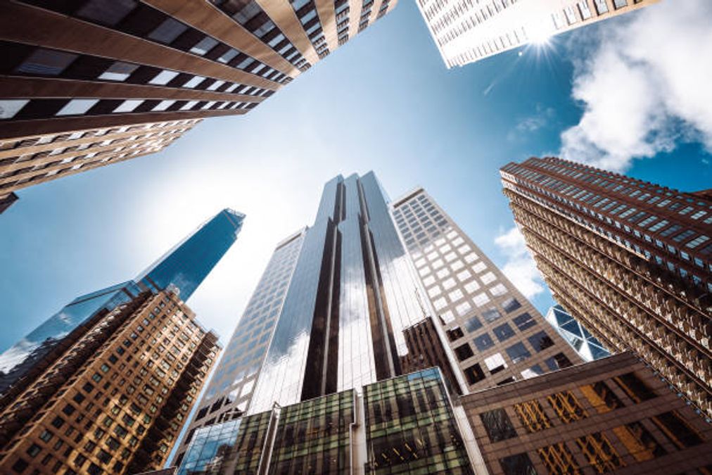 Modern commercial building exterior